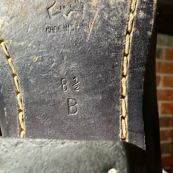 Guess Black & White Western Ankle Booties: 90s Leather Cutout Size 81/2B Cowgirl - Picture 8 of 8